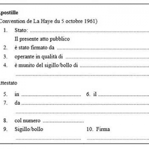 Apostille su originale