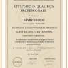 Attestato professionale