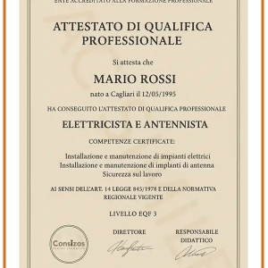 Attestato professionale
