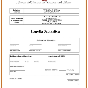 Pagella scolastica